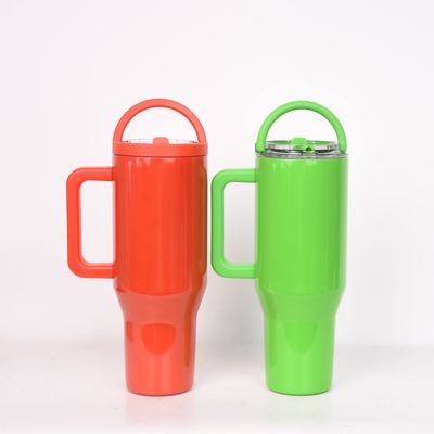Roestvrij staal waterfles 40oz Tumbler met handvat deksels en milieuvriendelijk voordeel