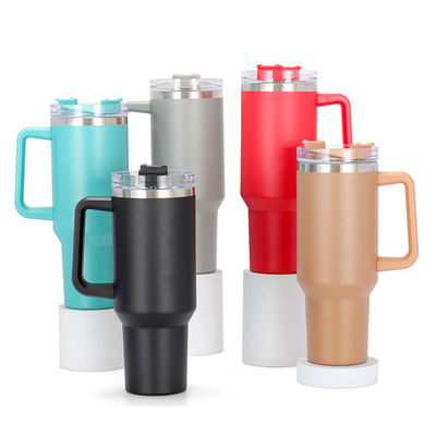 Reis in stijl Custom Logo Roestvrij staal Vacuum Geïsoleerde fles 40 oz met handvat