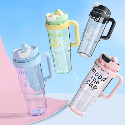 Plastic waterbeker 900 ml BPA-vrij spuitfles voor meisjes Outdoor sport en reizen
