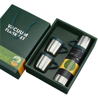 680 ml roestvrij staal vacuümfles set perfect voor zakelijke promotie 3 deksels inbegrepen