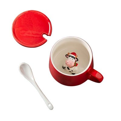 Kerstfeestontwerp Porseleinen waterfles Ideaal voor koffie thee of warme dranken