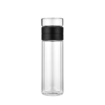 Custom Logo Sublimatie Duidelijk Glas Tumbler Drink Glas Waterfles Met Filter