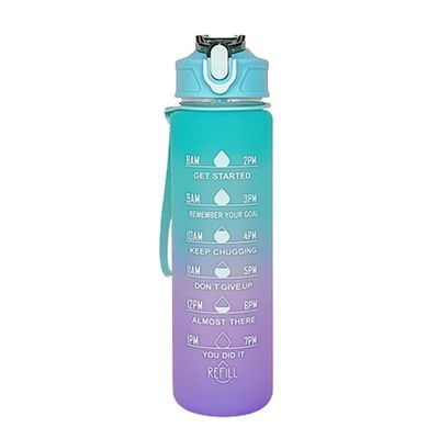 30 oz Custom Logo PC Plastic Waterbeker BPA-vrij Sport rietjes Shaker Fles met Deksel