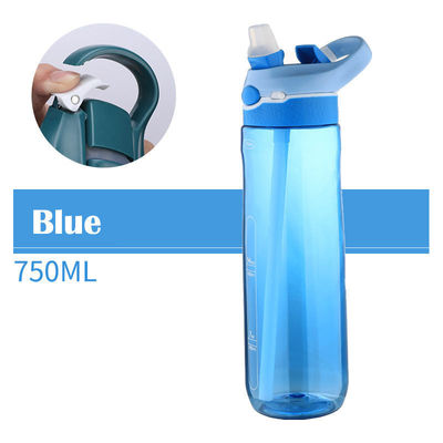 Sports Design Tritan Plastic Waterfles met Custom Pattern en lekbestendige stro