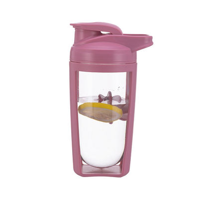 Gym Protein Shaker Fles 650ml Duurzaam helder plastic met aangepast logo en roeren bal