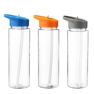 750 ml doorzichtige plastic waterfles voor sportreizen