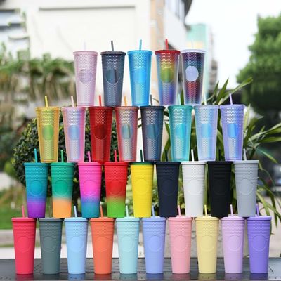 Country Design Stijl 24oz Diamant Studded Tumbler Dubbel Muur Radiant Water Fles