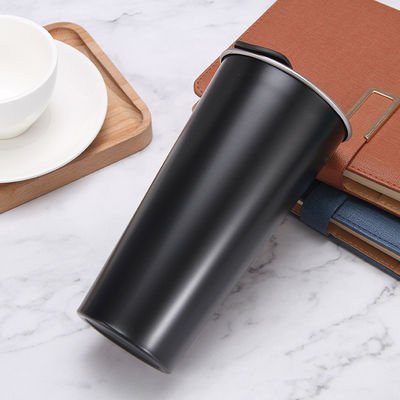 Dubbelwandige roestvrijstalen tumbler cartoon design stijl koffiebeker voor reizen