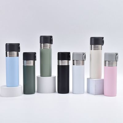 500 ml metalen sportfles Straight Cup vacuümgeïsoleerde thermosfles met thee-infuser