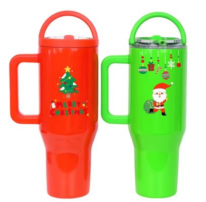 Roestvrij staal waterfles 40oz Tumbler met handvat deksels en milieuvriendelijk voordeel