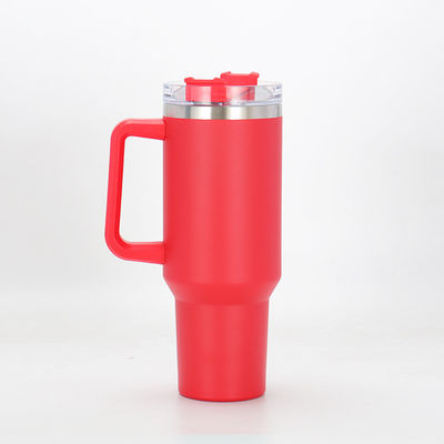 Reis in stijl Custom Logo Roestvrij staal Vacuum Geïsoleerde fles 40 oz met handvat