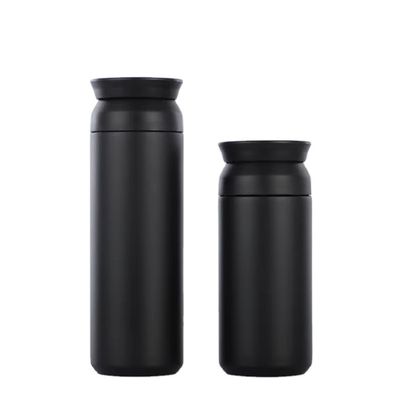 Dubbelwandige ruwstaalbekers met deksel en handvat 350 ml/500 ml capaciteit