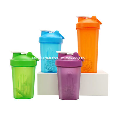 400 ml BPA-vrij kunststof sport eiwit poeder mixen schud waterbeker met schaal en deksel
