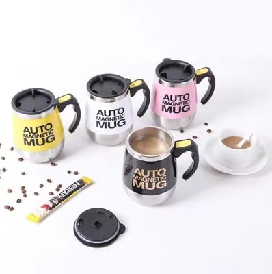 Gebruikelijke draagbare elektrische roeren koffie melkfles 450 ml roestvrij staal tumbler