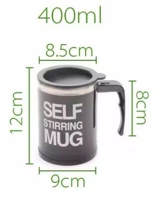 Gebruikelijke draagbare elektrische roeren koffie melkfles 450 ml roestvrij staal tumbler