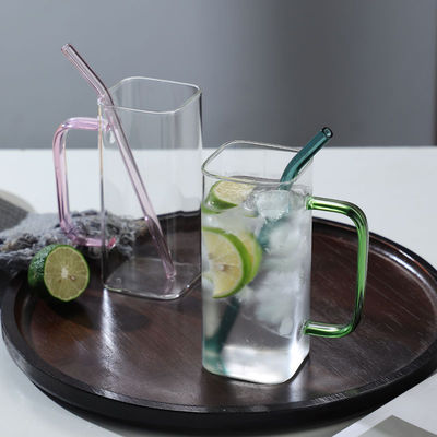 400 ml vierkante kinderbekers met gekleurde handgreep Drinkware Type MUGS Gelegenheid Terug naar school