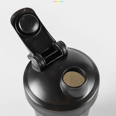 600 ml Fitness Plastic Black Gym Blender Shaker Cup voor sport Waterdicht ontwerp