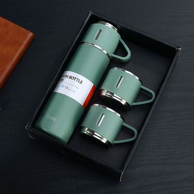 500 ml zakelijk geschenk Roestvrij staal vacuümfles koffie fles waterfles beker set