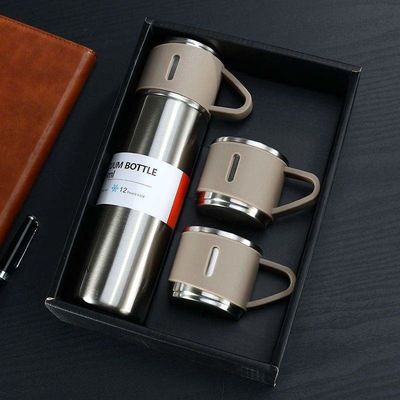 500 ml zakelijk geschenk Roestvrij staal vacuümfles koffie fles waterfles beker set