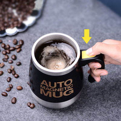 1 stuk dubbel geïsoleerd zelf roeren mok elektrisch lui automatisch mengen roestvrij staal reizen koffie mok