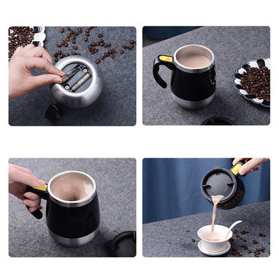 1 stuk dubbel geïsoleerd zelf roeren mok elektrisch lui automatisch mengen roestvrij staal reizen koffie mok