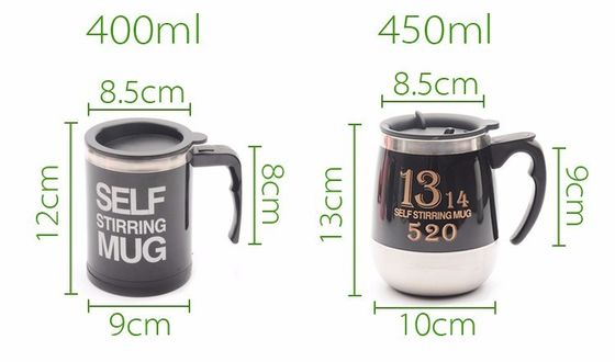 1 stuk dubbel geïsoleerd zelf roeren mok elektrisch lui automatisch mengen roestvrij staal reizen koffie mok