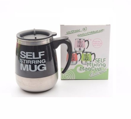 1 stuk dubbel geïsoleerd zelf roeren mok elektrisch lui automatisch mengen roestvrij staal reizen koffie mok