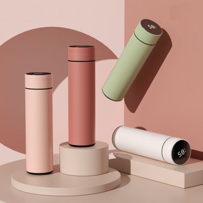 Duurzaam en modern roestvrijstalen slimme waterfles met LED-temperatuurregeling