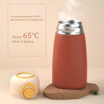 Geniet van uw drankjes onderweg met deze lekvrije 304 roestvrijstalen thermosbeker van 380 ml.