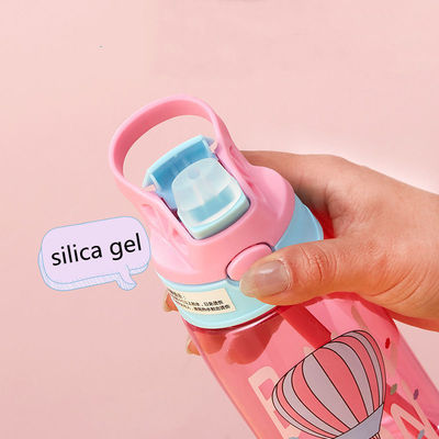 Back to School Kids Water Sippy Cup Draagbare kinderbeker met stro en handvat