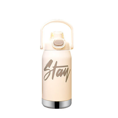 Super nieuwste stijl kinderen schattig cartoon vacuüm flesjes kinderen geïsoleerde fles thermisch water fles met stro
