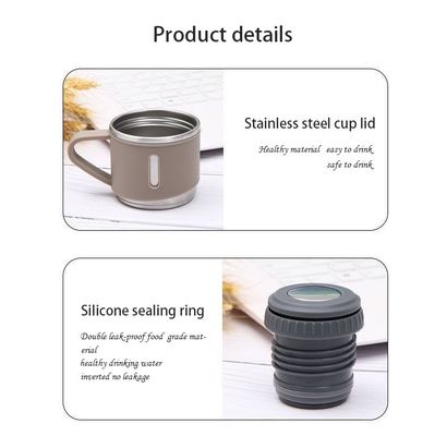 Roestvrij staal Vacuum Flask Waterfles Mug Tumbler Gift Set met 3 deksels 304 Innerlijk