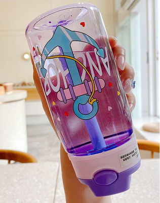 Anti-corrosie gecoate plastic baby drinkwaterflessen met aangepast logo en rieten