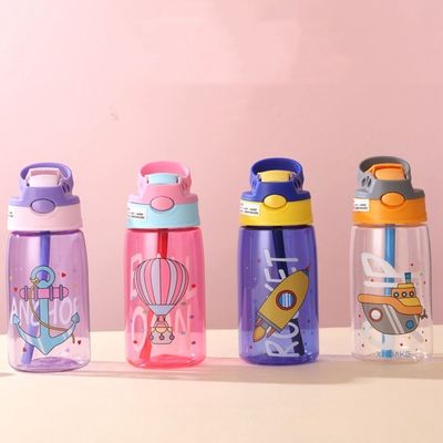 Anti-corrosie gecoate plastic baby drinkwaterflessen met aangepast logo en rieten