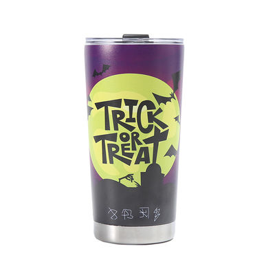 304 roestvrij staal 3D geprinte biertjes 20oz auto thermosbeker met Halloween design