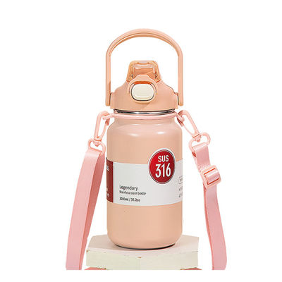 2023 Draagbare mode cartoon geïsoleerde fles voor kinderen aangepast logo 1300ml