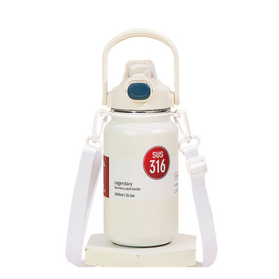 2023 Draagbare mode cartoon geïsoleerde fles voor kinderen aangepast logo 1300ml
