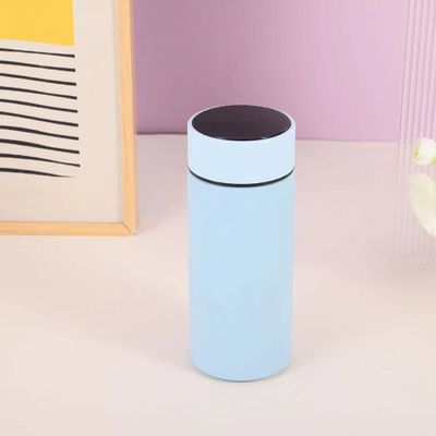 Geïsoleerde sportfles 350 ml vacuümfles van roestvrij staal met temperatuurscherm