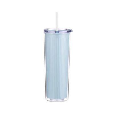 24oz milieuvriendelijke kleurrijke plastic acryl waterflessen Dubbele wand tumbler kopjes