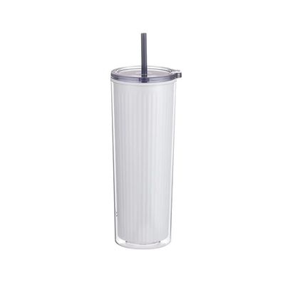 24oz milieuvriendelijke kleurrijke plastic acryl waterflessen Dubbele wand tumbler kopjes