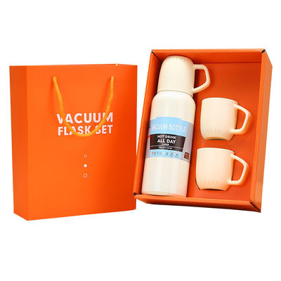 Custom Business Gift Set 550 ml roestvrij staal vacuümgeïsoleerde fles met 3 deksels