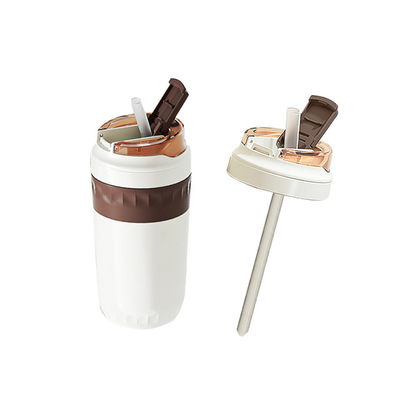 Buitenruimte roestvrij staal geïsoleerde koffiebeker vacuümflesjes kopjes 350 ml waterflessen voor kinderen