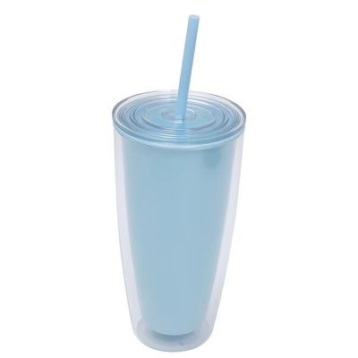 Big Belly Cup 24oz Double Wall Plastic Waterfles met stro en aangepaste kleur