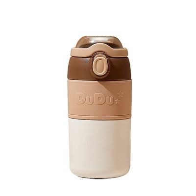Zakencadeautjes Hoogwaardig Dubbelwand Roestvrij staal waterfles met stro beker set