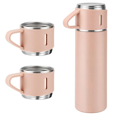 500 ml Doppelwand draagbare flesset van roestvrij staal met twee koffiebekers