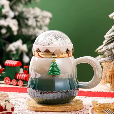 Keramische kerstcadeautjes in dozen 500 ml capaciteit Persoonlijk cadeau geven