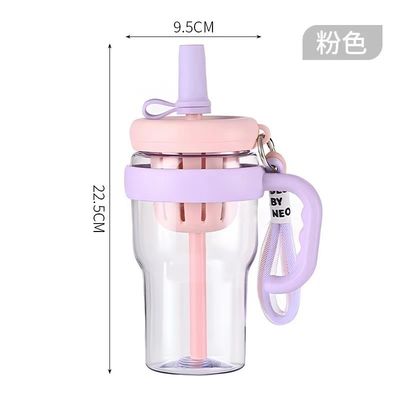 680 ml plastic fles Draagbare outdoor reis sap fles voor volwassenen op campingreizen