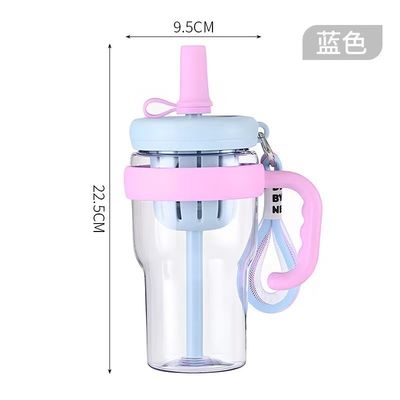 680 ml plastic fles Draagbare outdoor reis sap fles voor volwassenen op campingreizen