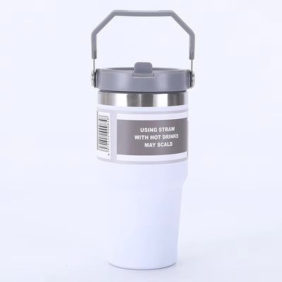 20 oz 30 oz roestvrij staal vacuüm geïsoleerde tumbler met handvat deksel voor kantoor / auto / huis