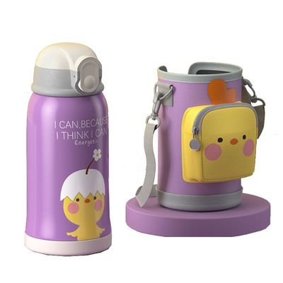 Roestvrij staal 550ml Custom Logo Bounce Straw Lid Thermos Cup voor Studenten Camping